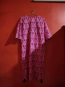 Pink Diamond Print Kurti