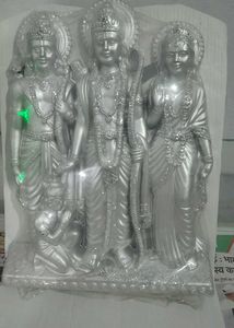 Silver Ram Darbar Idol for Home Decor