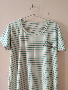 White Knee Length Nighty