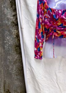 Colorful Floral Print Top