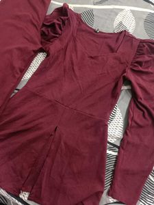 Maroon Cord Set
