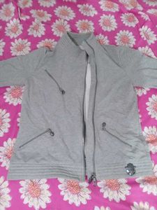 Gray Casual Jacket