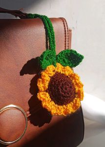 Crochet Sunflower Charm