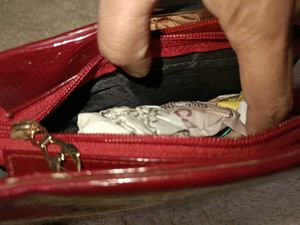 Maroon Half-Moon Bag