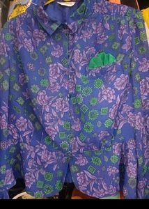 Vintage Floral Button-Down