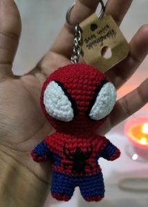 Crochet Spiderman Keychain