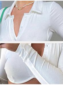 White Cropped Shirt