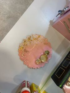 Pink Resin Coaster
