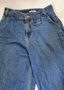 Wide Leg Denim Jeans