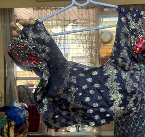 Pure Banarsi Heavy Handwork Saree &amp;padded Blouse