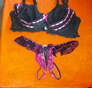 Black &amp; Pink Lingerie Set