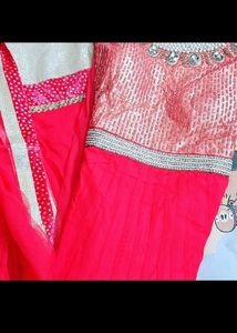 Beautiful Partuly Anarkali Gown Dress