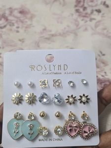 12 Set Of Earnings Branded  White Kurti Combo