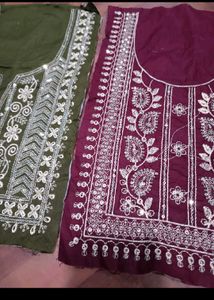 5 Pieces Neck Embroidered Patches New