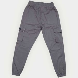 boohooMAN Charcoal Grey Cargo Jogger – Men’s