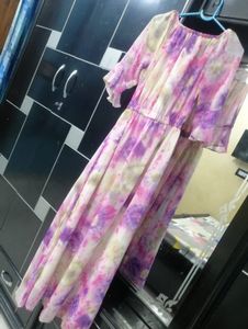 2 Combo Tie-Dye & Floral Maxi Dress