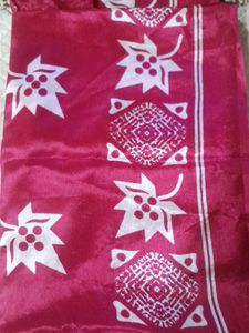 Pink Chiffon Saree