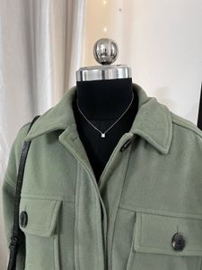 Oversized SeaGreen Woollen Jacket
