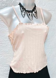 Tops &amp; Dresses For Rs.99 Only/ Cream Spaghetti Top