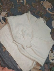 Cozy White Knit Sweater