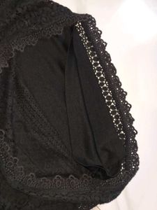 Combo Black Lace Cami nd Light Green cropped Top