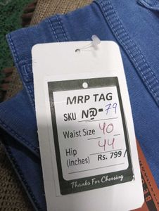 N@79 Size-40 Light Wash Denim Jeans