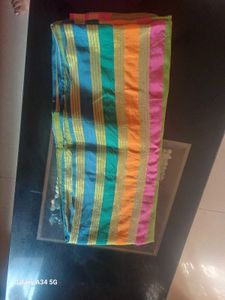 Cotton Saree With Stylish  Blouse.