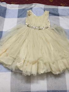 Elegant Ivory Tulle Party Dress for Girls