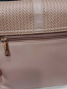 Mochi Women Pink Flap Over Sling (66-7153)