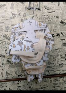 5 Piece Cloth Set for Newborn Baby Girl/Boy