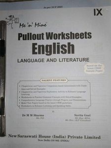 Me &#39;n&#39; Mine English Worksheets for CBSE Class IX