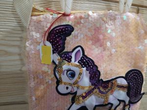 Cute Sequin Horse Purse