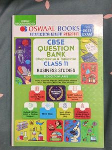 CBSe Question Bank - Oswal Books Class -11 Business Studies