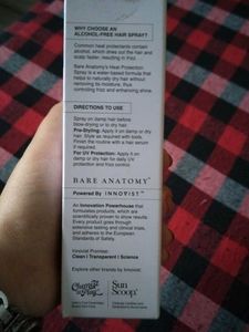 Bare Anatomy Heat Protection Spray