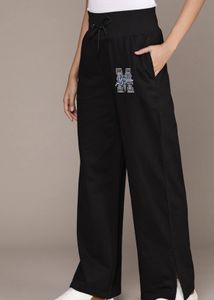 WOMEN BAGGY SLIT TRACK PANT