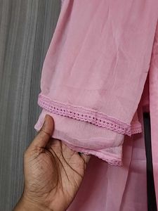 Baby Pink Kurti Suit Set