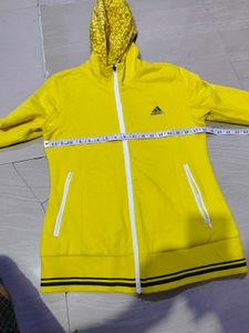 Adidas Yellow Hoodie Jacket reversible