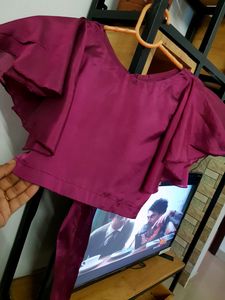 Back Knot Crop Top