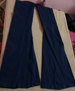 SAVANA Gathered Flare Leg Pants/Leggings