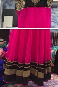 full flair Anarkali gown
