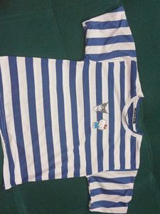 Striped Hello Kitty Tee