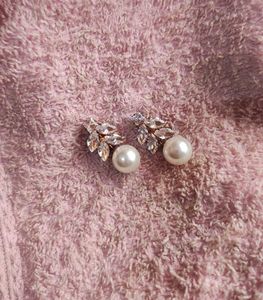 Pearl & Crystal Drop Earrings