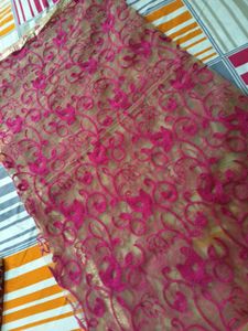 Pink Floral Dupatta