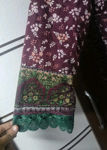 Embroidery kurti set with dupatta