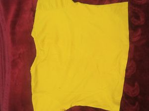 Yellow Crop Top With rich Fabric And Colour