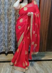 Elegant Red Saree