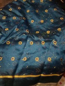Elegant Blue Saree