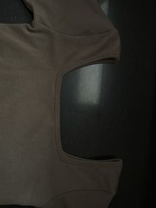 Taupe Long Sleeve Bodysuit