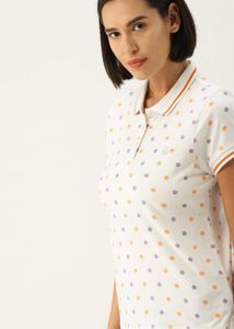 Benetton Polka Dot Polo Shirt
