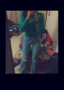 Wide Leg Ripped Jeans